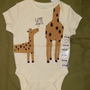 Unisex printed bodysuit for baby